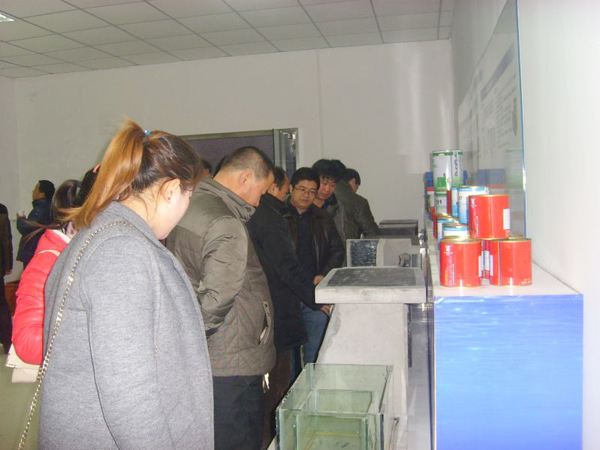 與會(huì)嘉賓參觀青龍北京分公司展廳 北京防水