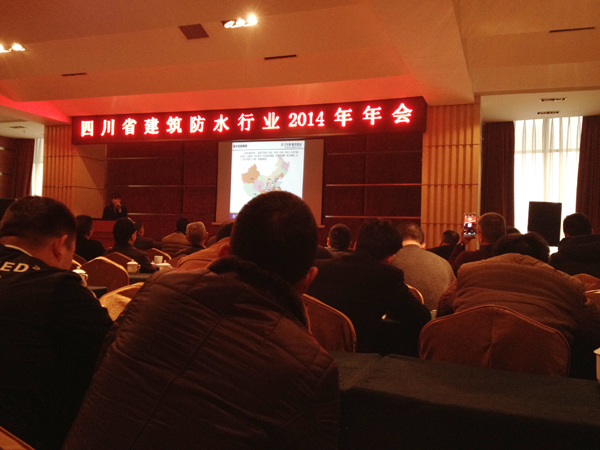 青龍四川公司伏經(jīng)理參加會議 四川防水