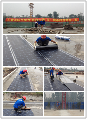 青龍施工員在公園1號(hào)工地進(jìn)行專業(yè)的防水施工 眉山防水
